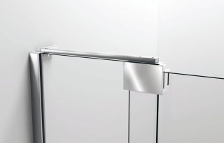 Душевая дверь Vincea Extra VDP-1E9010CGB, 900/1000, черный, стекло тонированное